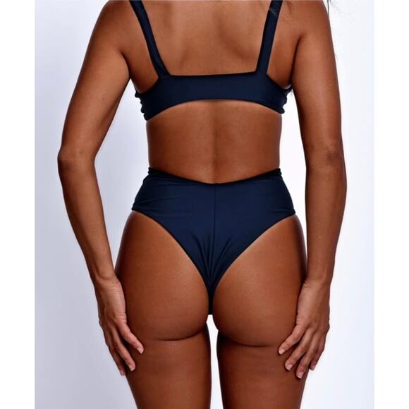 Skatie• ‘Melly’ Bikini Bottom in HARBOR Navy Blue - Picture 3 of 13